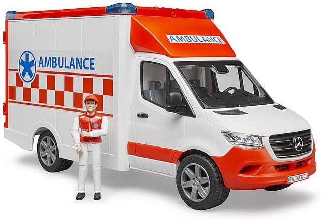 Bruder 02676 MB Sprinter Ambulance with Driver and Light + Sound Module