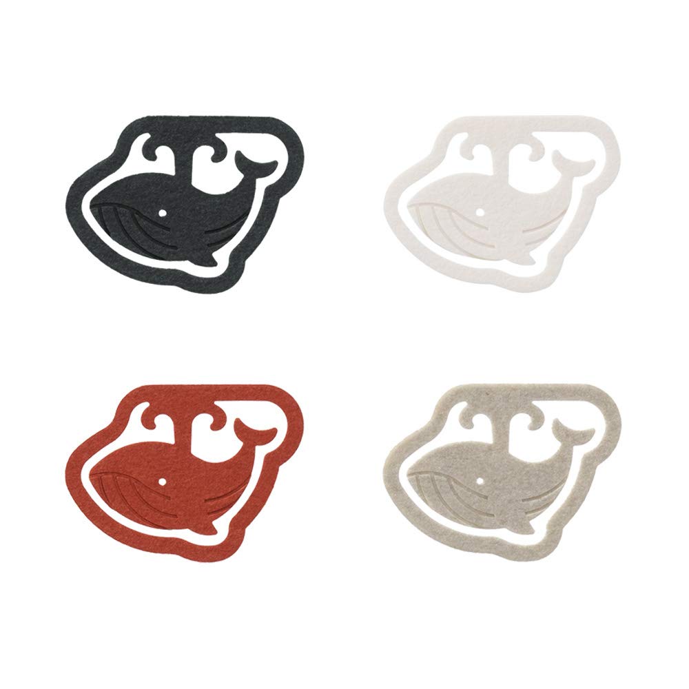 Midori 43402006 Clips, Whale Pattern