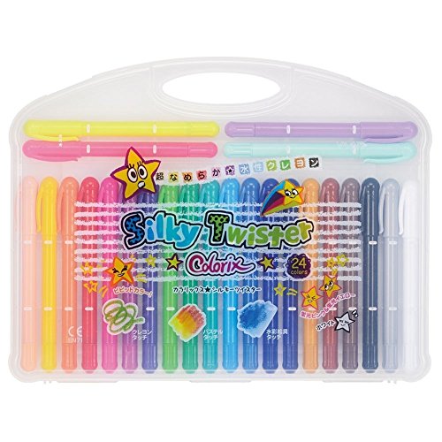 Yamato Colorix Silky Twister Crayons, CLST-24, 24 Colors