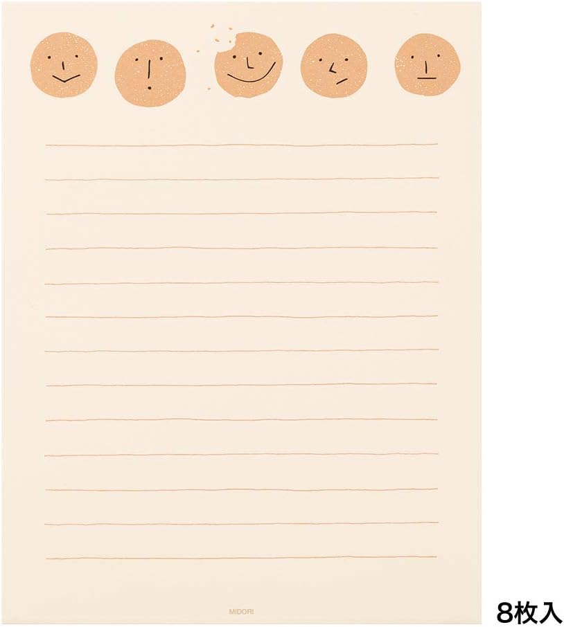 Midori 91802540 Letter Set, EGA, Cookie Pattern