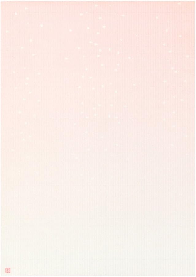 Dust pattern of the green stationery volume Japanese paper flower (japan import)