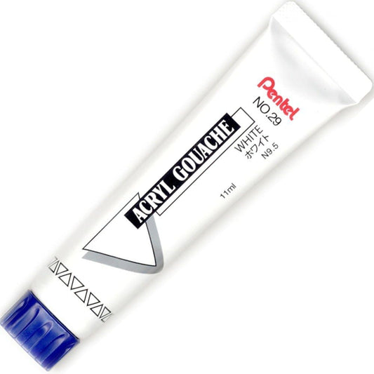 Pentel Paint Acrylic Gouache XWXR-T29, Pack of 5, White