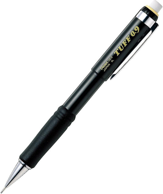 Pentel Tough XQE9-A Mechanical Pencils, Black Shaft, 0.9, 5 Pieces