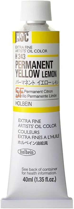 Holbein Artists' Oil 40ml Permanent Yellow Lemon