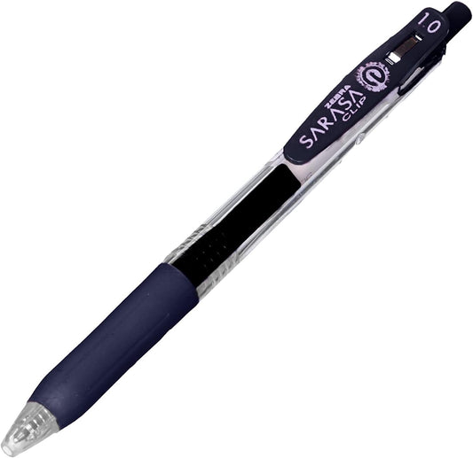 ZEBRA Sarasa Clip Pen 1.0 mm, Blue/Black (JJE15-FB)