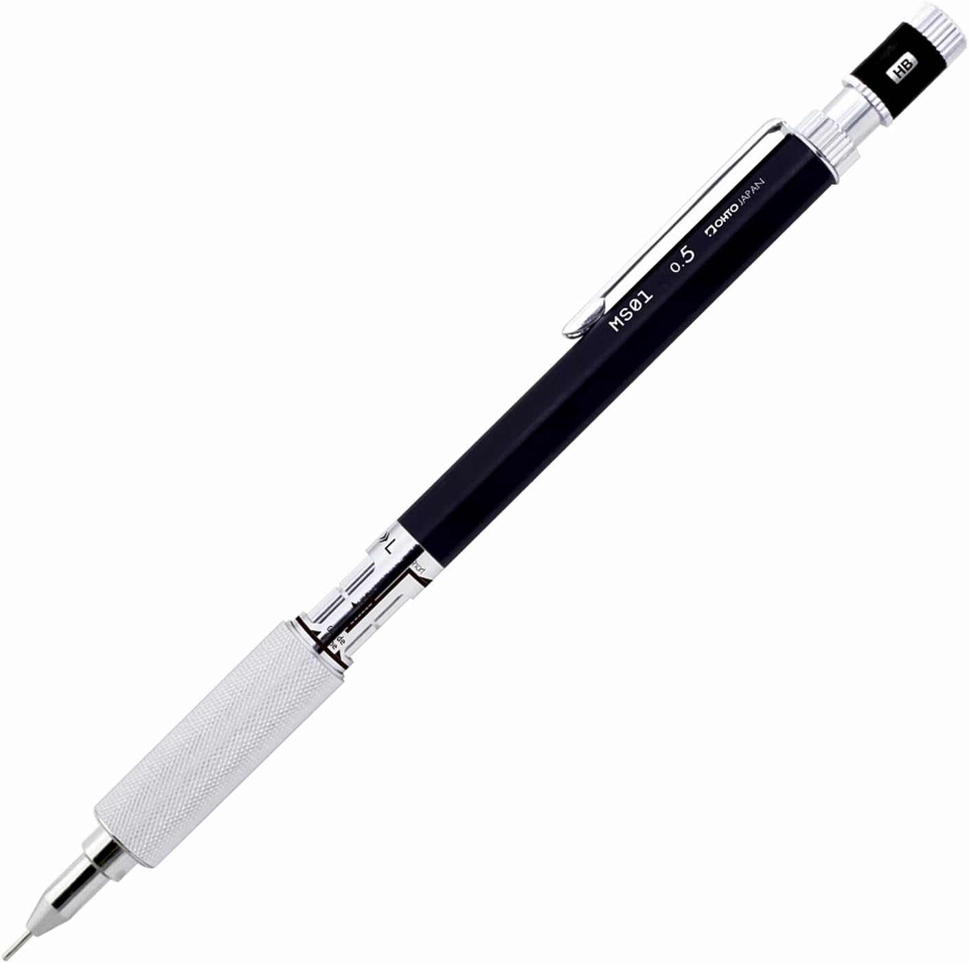 OHTO Auto Mechanical Pencil 0.5mm – MS01-SP5-SV, Silver
