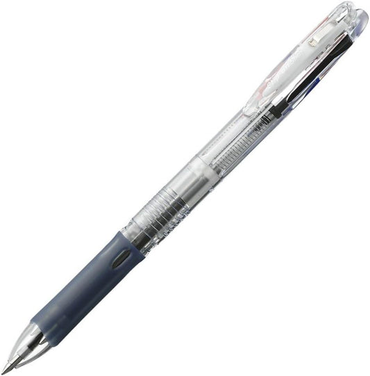 ZEBRA P-B3A5-C 3 Color Permanent Ballpoint Pen Clip-On Slim 3C Clear