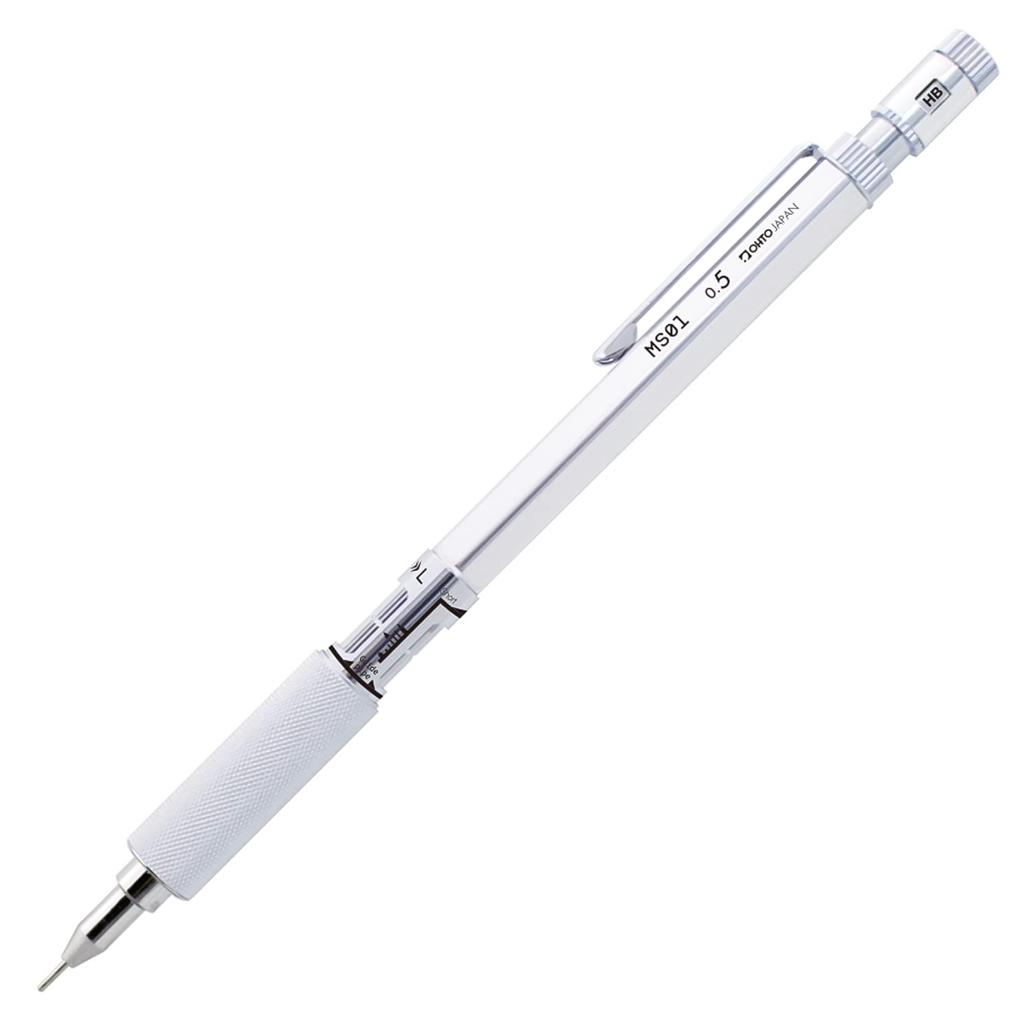OHTO Auto Mechanical Pencil 0.5mm – MS01-SP5-SV, Silver