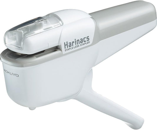 Kokuyo Harinacs Stapleless Stapler, Portable Staple Free Stapler, 10 Sheets Capacity, White, Japan Import (SLN-MSH110W)