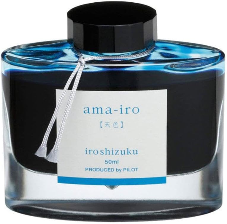 PILOT Iroshizuku Fountain Pen Ink - 50 ml Bottle - Ama-iro Sky Color (Sky Blue) (japan import)