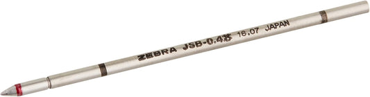 ZEBRA Sharbo X Refill 0.4 Ballpoint Pen, Carmine Red Ink (RJSB4-CMR)