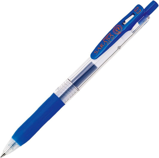 ZEBRA Sarasa Clip Pen 0.3 mm, Blue (JJH15-BL)
