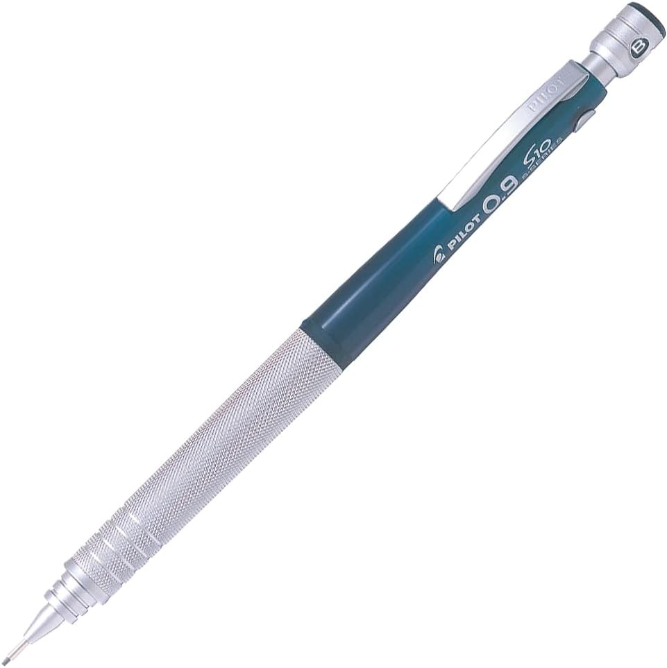 PILOT Mechanical Pencil S10, Transparent Green Body, 0.9mm Lead (HPS-1SR-TG9)