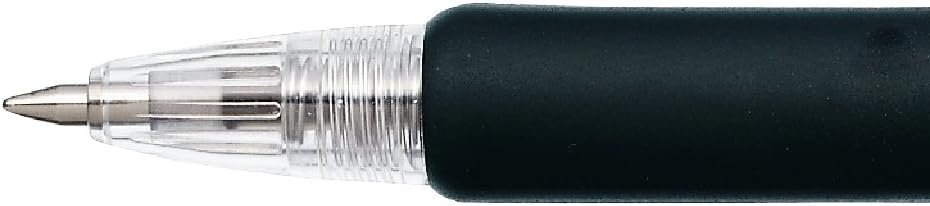 ZEBRA B-KRB-100-R Oil-Based Ballpoint Pen, Gym Knock, 0.03 inches (0.7 mm), Red, 10 Pieces