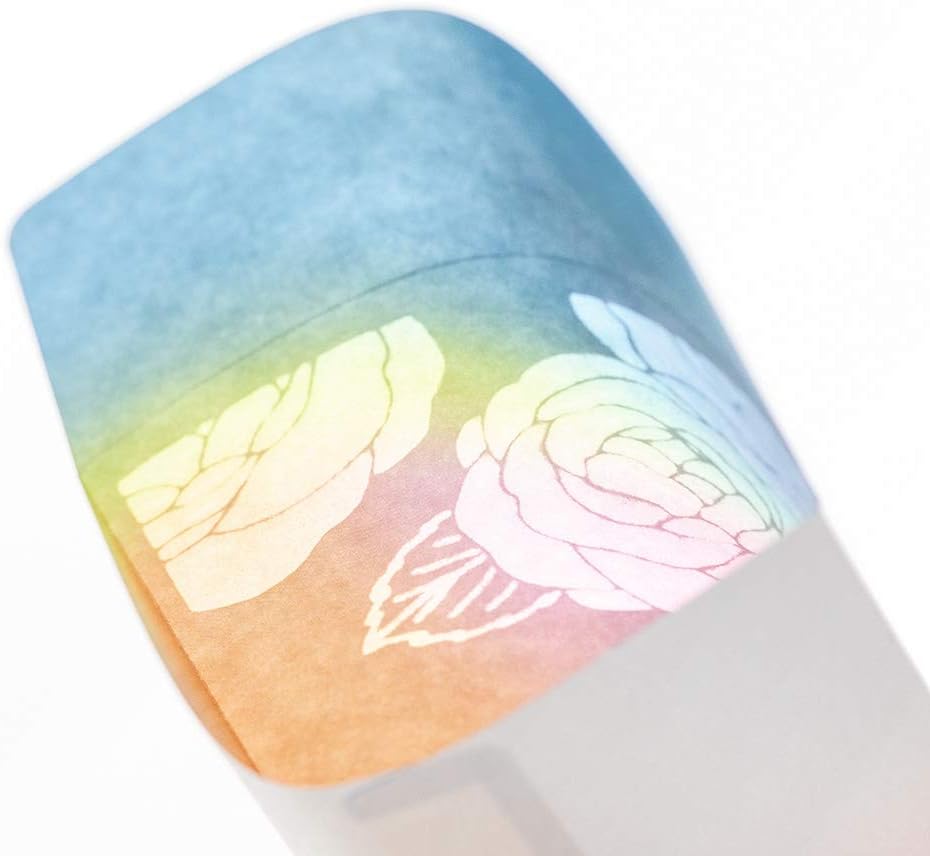 Midori 25490006 Celebration Bag, Gold Sealing, 490, Noshi Bag, Light Blue, Rose Pattern