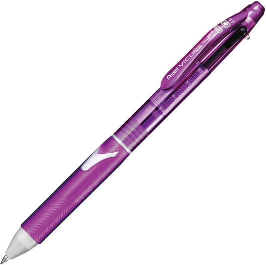 Pentel Multi Function 0.7mm Black/White Ballpoint Pen, Mechanical Pencil 0.5mm, Yellow Green Body (BXW375K)