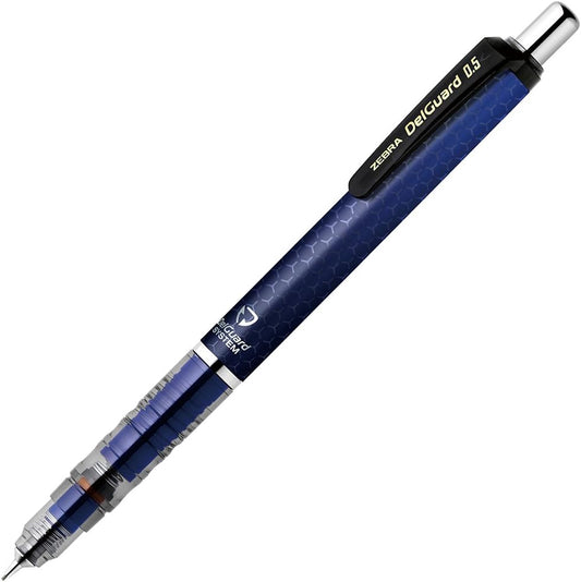 ZEBRA Mechanical Pencil DelGuard 0.5mm, Honeycomb Blue Body (P-MA85-HBL)