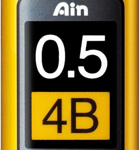Pentel Mechanical Pencil Lead, Ain Stein, 0.5mm, 4B (C275-4B)