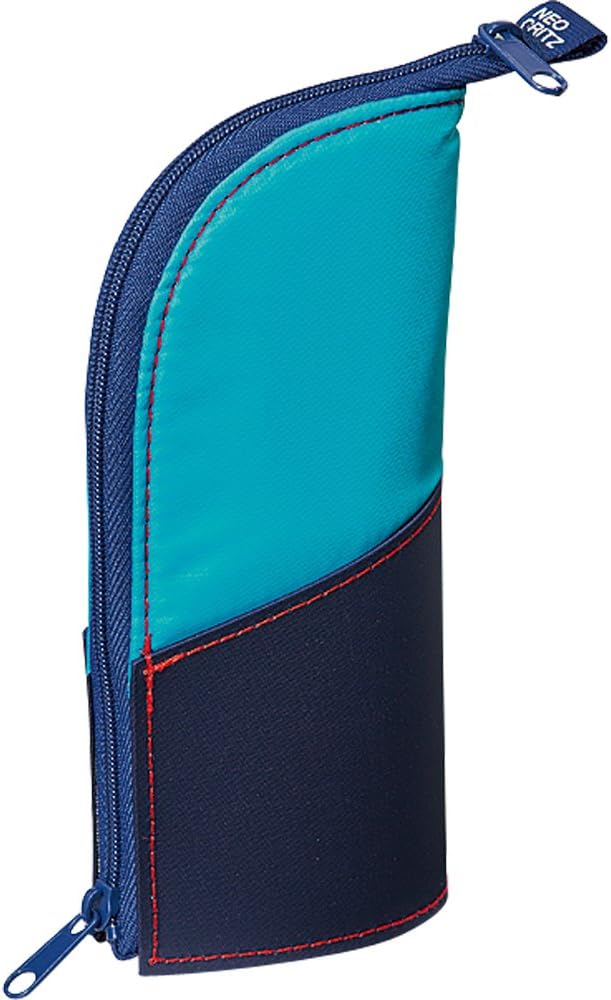 KOKUYO Pen Case Neocritz Mini, Brown/Navy/Green (F-VBF132-2)