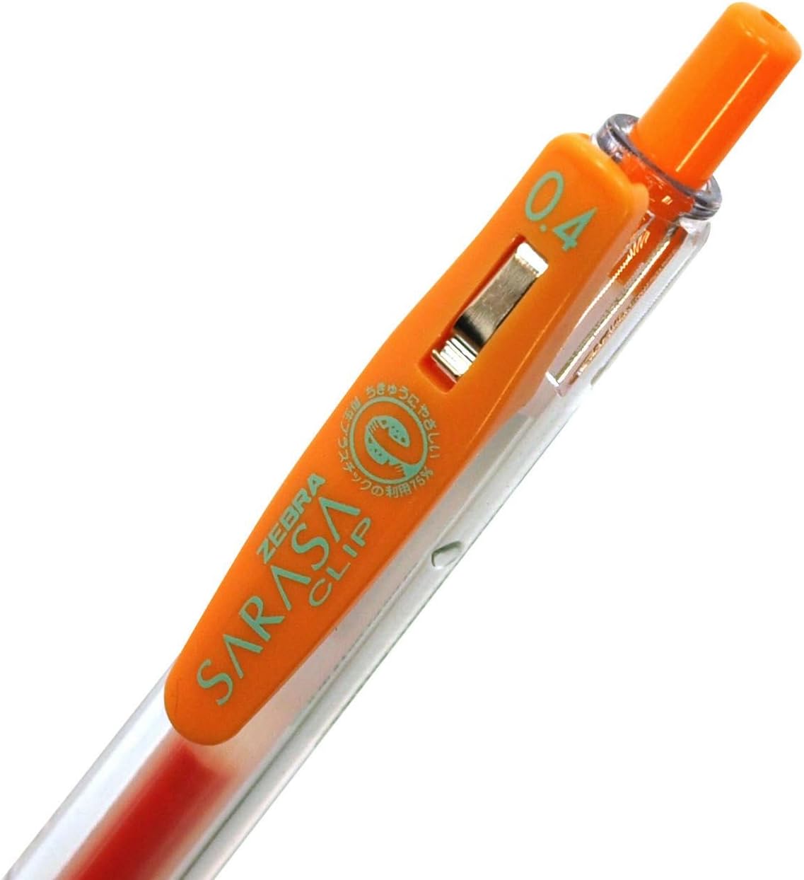 ZEBRA Sarasa Clip Pen 0.4 mm, Red (JJS15-R)
