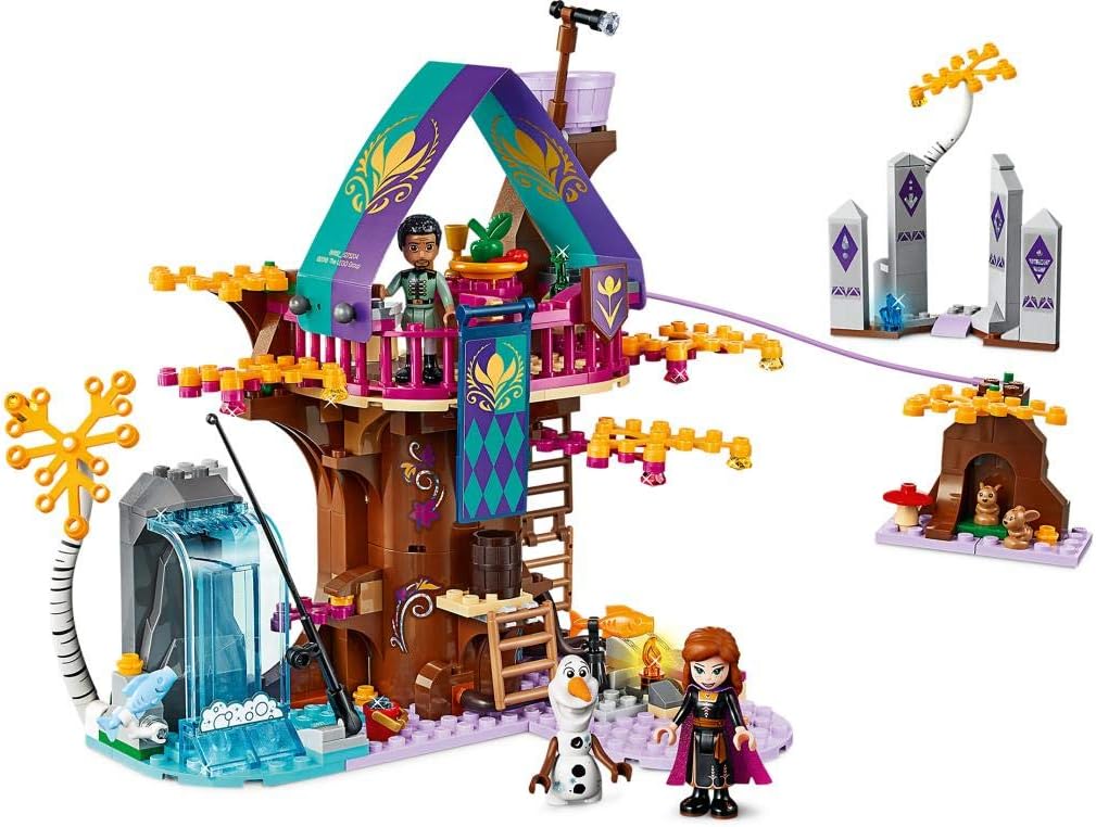 LEGO Disney Princess Enchanted Treehouse, Includes Anna, Olaf and Mattia Minifigures, Adventures in The Woods, Frozen 2 Toy (41164)