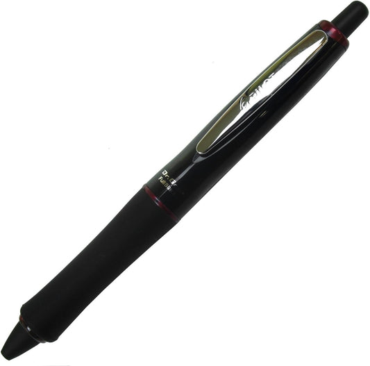PILOT Dr. Grip Full Black Ball Point Pen 0.7mm, Black Body, Bordeaux Accent (BDGFB80F-BO)
