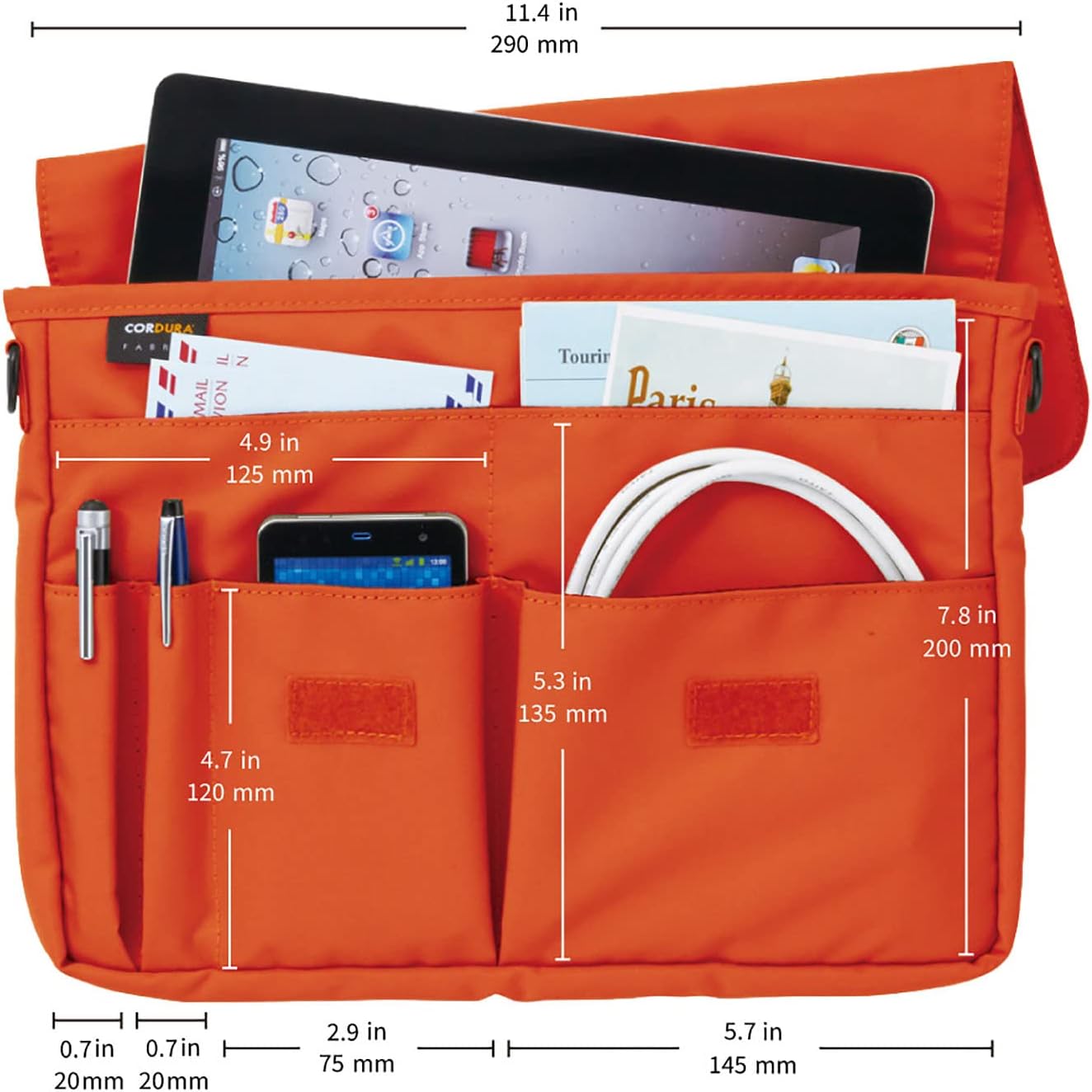 LIHIT LAB Carrying Pouch (Laptop Sleeve), 8.3 x 11.4 Inches, Black (A7576-24)