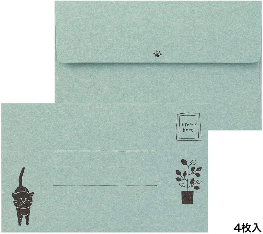 Midori Letter Set 91802542 Ego Cat Pattern