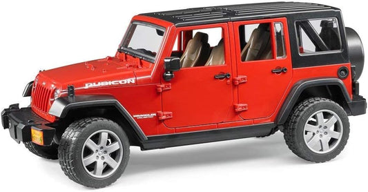 Bruder Toys - Recreational Realistic Jeep Wrangler Unlimited Rubicon with Openable Doors and Removeable Rear Seat (Color May Vary) - Ages 3+