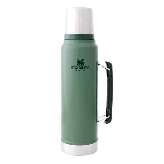 Stanley 08266-006 Classic Vacuum Bottle, 3.8 fl oz (1 L), Green Water Bottle
