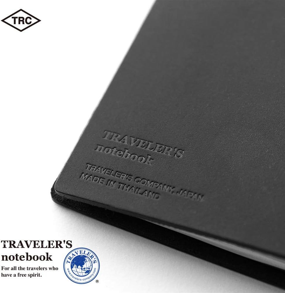 DESIGNPHIL 15026006 Midori Traveler's Notebook, Passport Size, Black