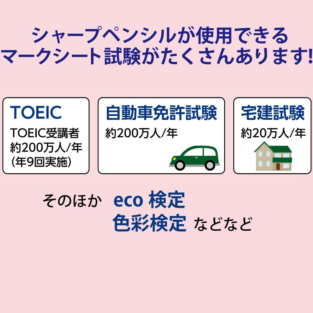 KOKUYO Mechanical Pencil, Eraser and Lead, for OMR Sheet, 0.9mm (PS-SMP100DB)