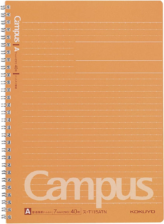 KOKUYO Campus T115ATN B5 A Double Ring Ruled Notebook - 40 Sheets