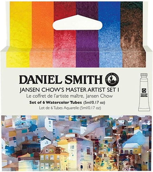 Daniel Smith Transparent Watercolor Paint, Extra Fine Jansen Kors (1), 6 Color Set, 0.16 fl oz (5 ml) (No.2), 285610405