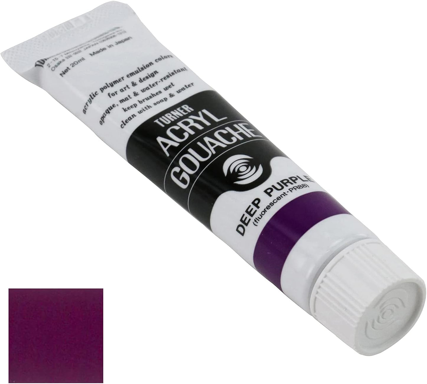 Turner Colour Works Acryl Gouache Artist Acrylic Paint - Single 20 ml Tube - Deep Purple