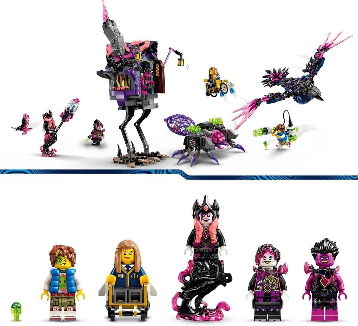 LEGO DREAMZzz Midnight Crow of The Witch Never with Animals and Toy House Convertible to Spider and Bird Figure, Gift for Boys and Girls 9 Years and Older, Fantasy Creative Play 71478