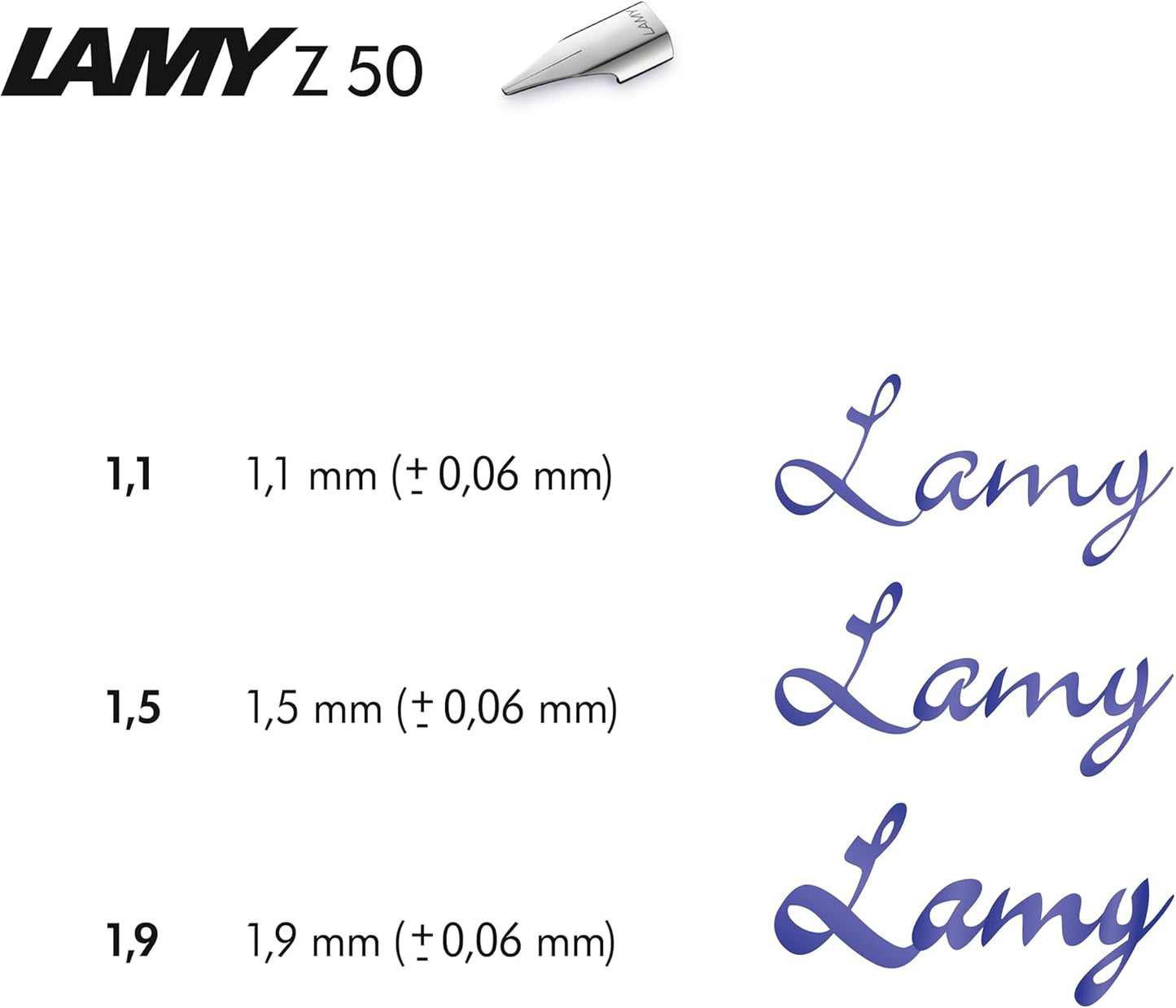 LAMY Z 50 Nib Set for Joy 1.9 Pen (Pack of 5)