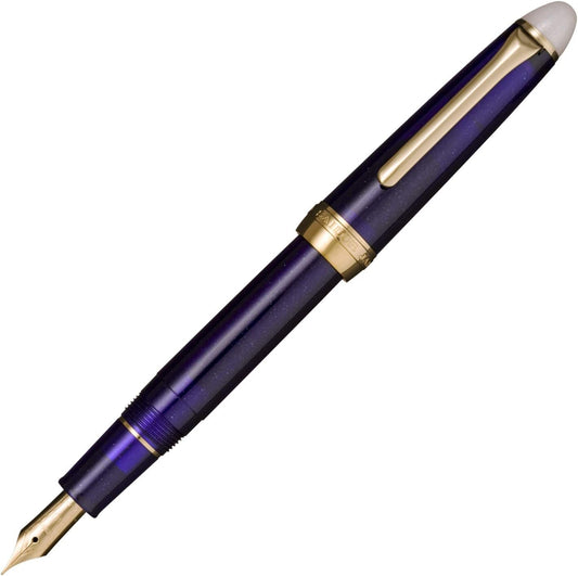 Sailor Fountain Pen, Shiki-ori Fountain Pen, Moonlit Surface, Long Night, Fine Point, 11-0558-203