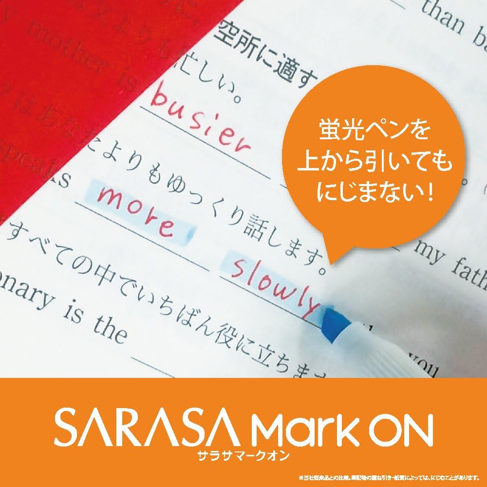 ZEBRA Sarasa Markon B-JJ77-BL Gel Ballpoint Pen, 0.5, Blue, 10 Pieces