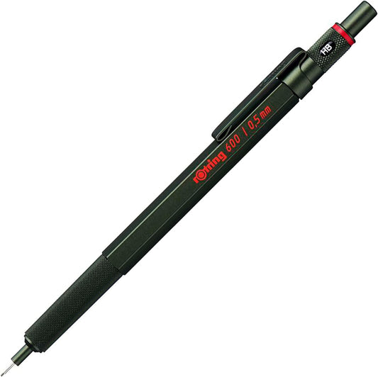 rOtring 1904444 600 Mechanical Pencil, 0.7 mm, Silver Barrel