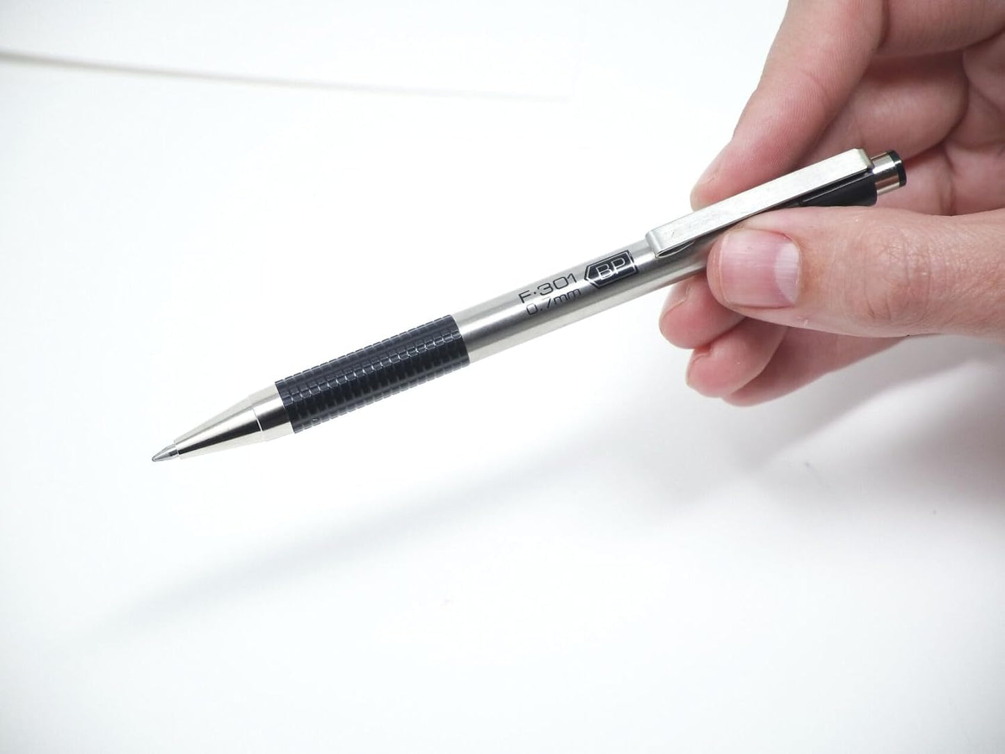 ZEBRA G-402 Retractable Gel Pen, Stainless Steel Barrel, Fine Point, 0.5mm, Black Ink, 12-Pack