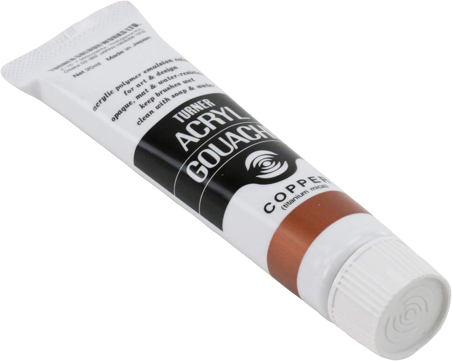 Turner Colour Works Acryl Gouache Artist Acrylic Paint - Single 20 ml Tube - Copper