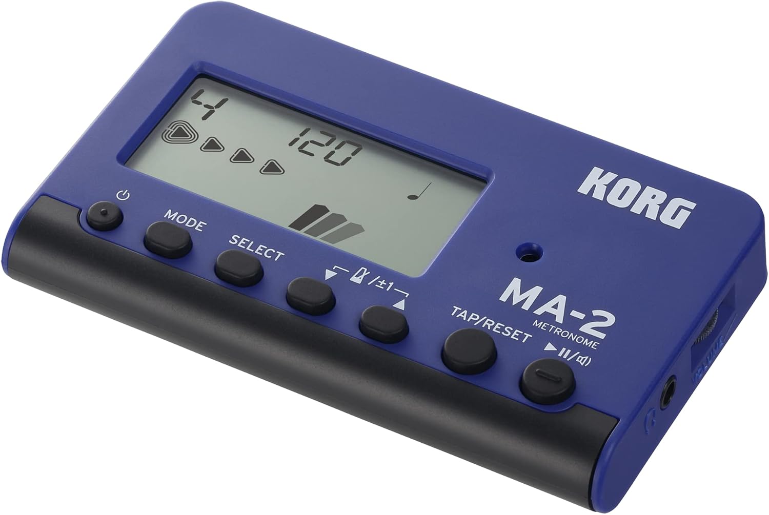 Korg MA-2 Digital Metronome – Black/Red (MA2-BLBK), Portable & Multi-Function