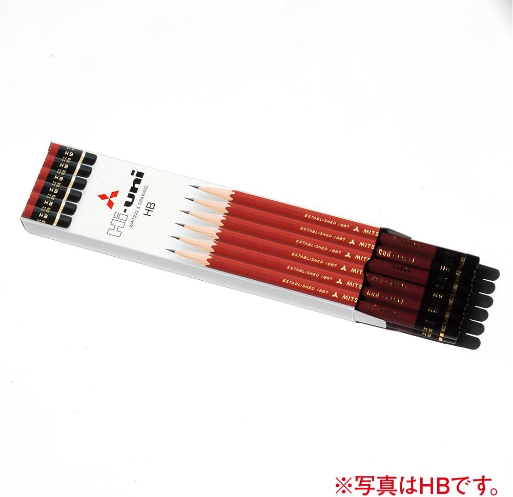 Mitsubishi Pencil HUKB High Uni K B, 1 Dozen Paper Box