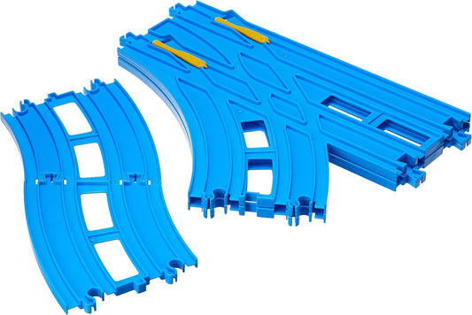 PlaRail Double Track Turnout Rails (1 set each of left and right rails) R-28