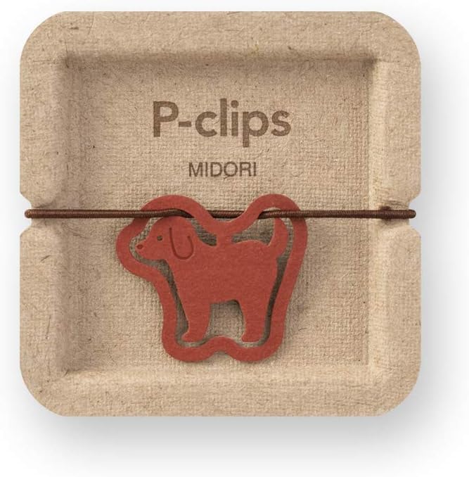Midori 43396006 Clips, Peaclips, Dog Pattern