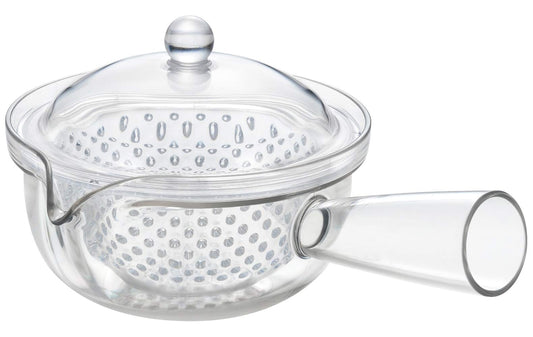 Akebono TW-3748 Teapot, Teapot, Teapot, Made in Japan, Horizontal, Clear, Clear Teapot, Easy to Pour, Easy to Clog Resistant, Plastic Strainer, 9.2 fl oz (260 ml)