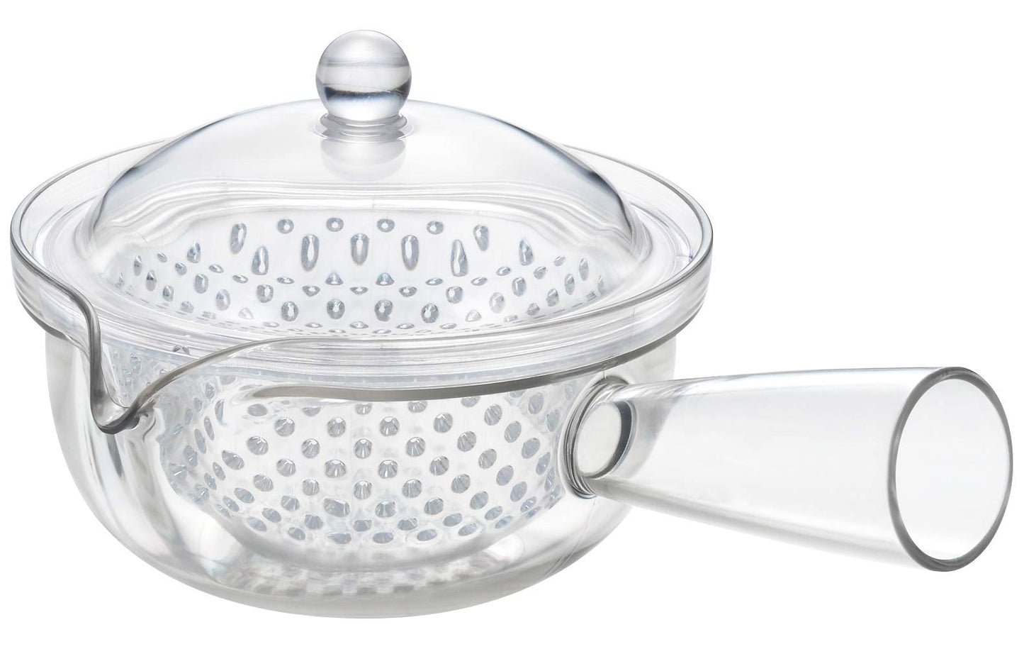 Akebono TW-3748 Teapot, Teapot, Teapot, Made in Japan, Horizontal, Clear, Clear Teapot, Easy to Pour, Easy to Clog Resistant, Plastic Strainer, 9.2 fl oz (260 ml)