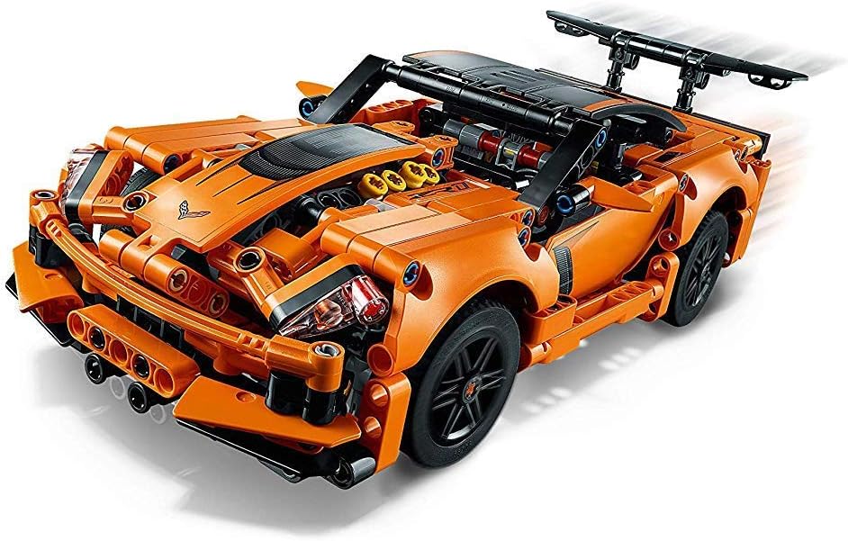 Technic Chevrolet Corvette Zr1 Replica, 2 in 1 Collectible Car Model, Advanced Construction Set