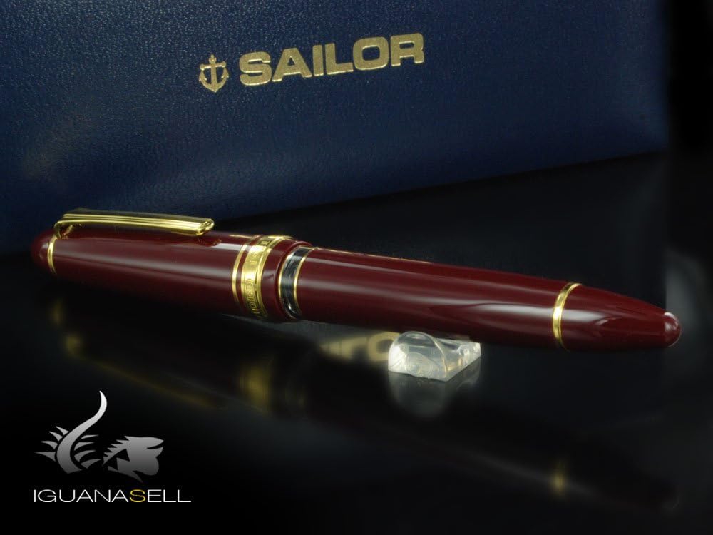 Sailor 11-3924-432 Fountain Pen, Pro Fit, Raro, Marun, Medium Point